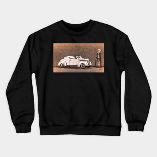 Vintage American convertible  & Vintage Gas Pump Crewneck Sweatshirt